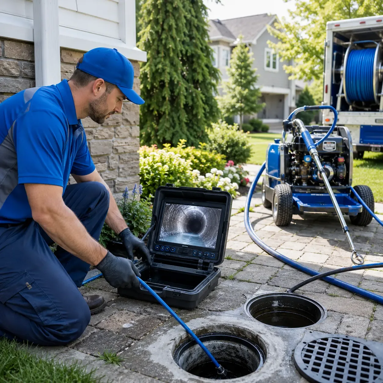 Outdoor drain cleaning professionals serving La Belle, PA